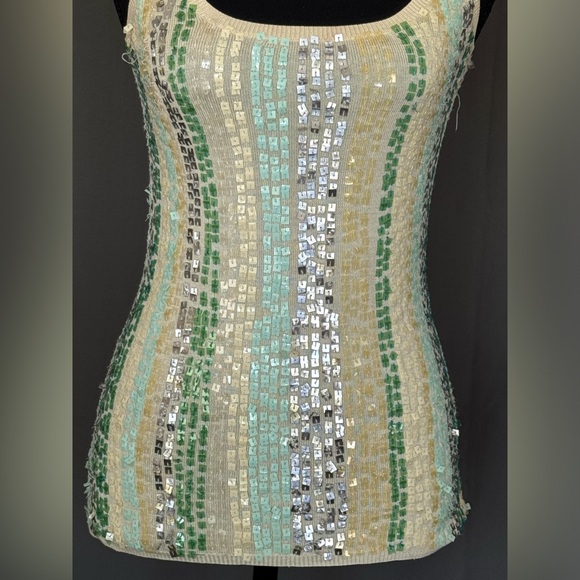 Vintage Bebe sequin tank top - Picture 5 of 8